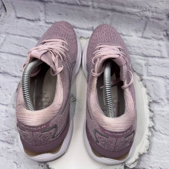 Asics Womens Gel-Nimbus 24 1012B201 Pink Running Shoes Sneakers Size 9.5 - Picture 6 of 10
